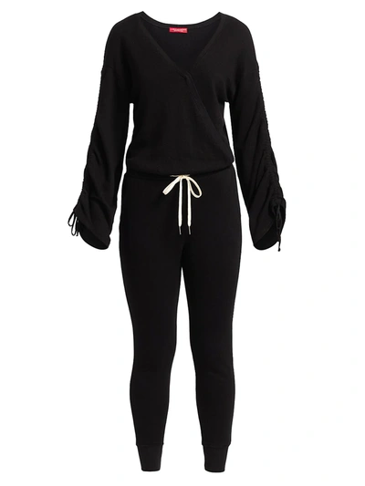 Shop N:philanthropy Ketel Shirred Jumpsuit In Black