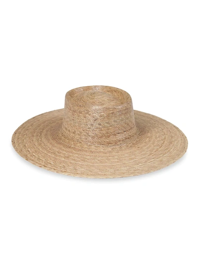Shop Lack Of Color Women's Palma Woven Wide-brim Boater Hat In Straw