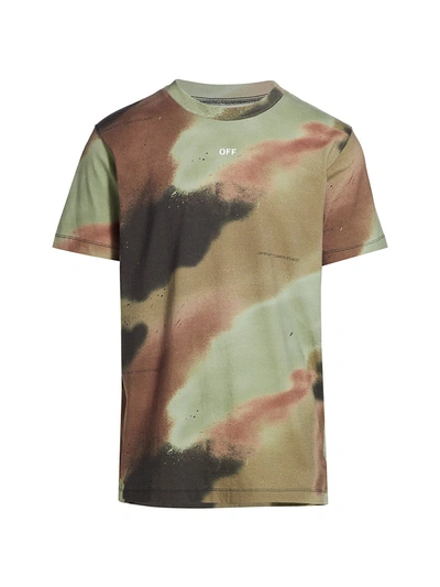 Shop Off-white Men's Camo Stencil Slim-fit T-shirt
