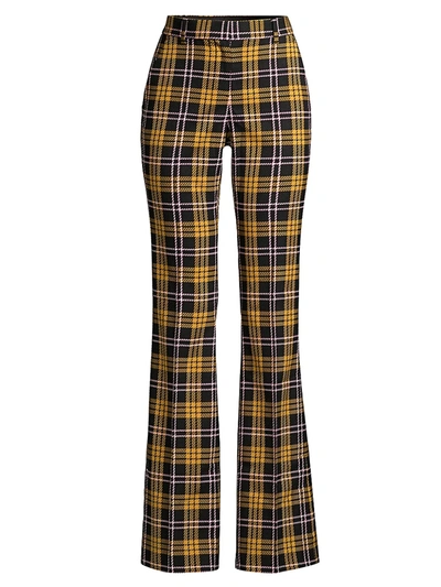 Shop Rebecca Vallance Chateau Plaid Pants In Check