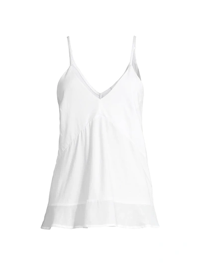 Shop Skin Julia Ruffle-hem Cami In White