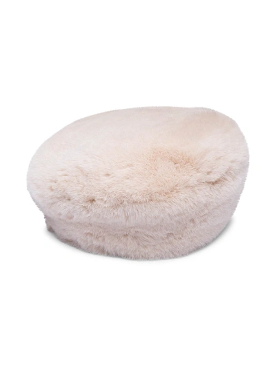 Shop Eugenia Kim Women's Mishka Faux Fur Beret In Ecru