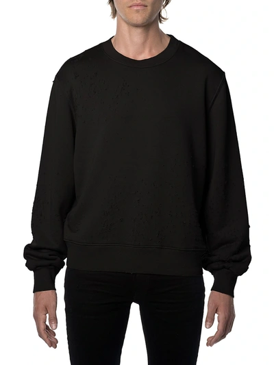 Shop Amiri Men's Shotgun Crewneck Sweatshirt In Black