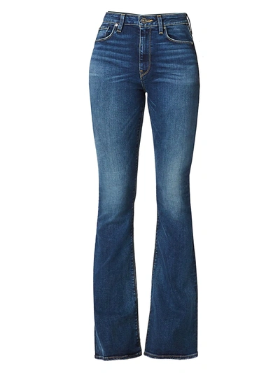 Shop Hudson Women's Holly High-rise Flared Jeans In Part Time