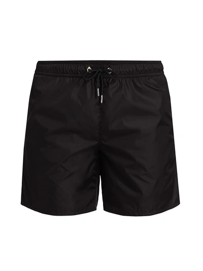 Shop Moncler Mare Boxer Swim Trunks In Black