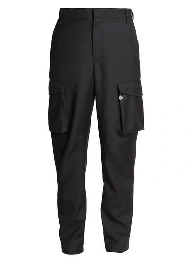 Shop Givenchy Chain Pocket Cargo Trousers In Black