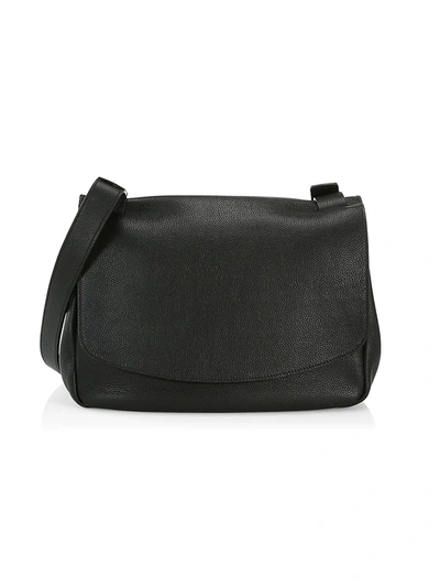Shop The Row Small Pebbled Leather Mail Bag In Black