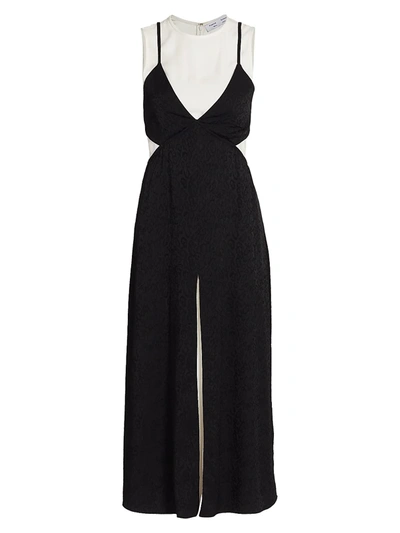 Shop Proenza Schouler White Label Jacquard Layered Dress In Black