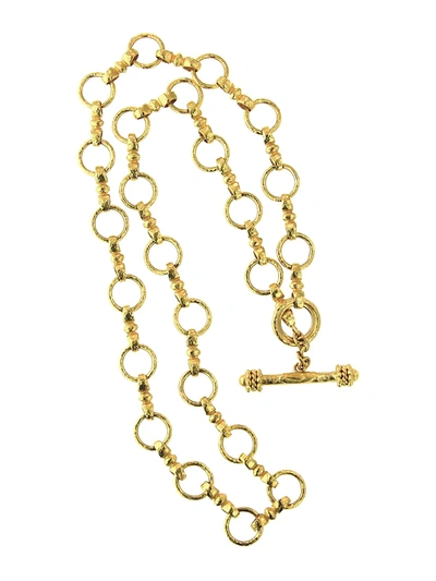 Shop Elizabeth Locke Women's Celtic 19k Yellow Gold Link Necklace