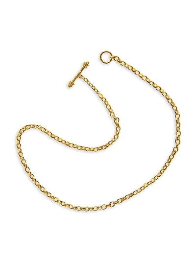 Shop Elizabeth Locke Women's 19k Yellow Gold Small Treviso Link Necklace