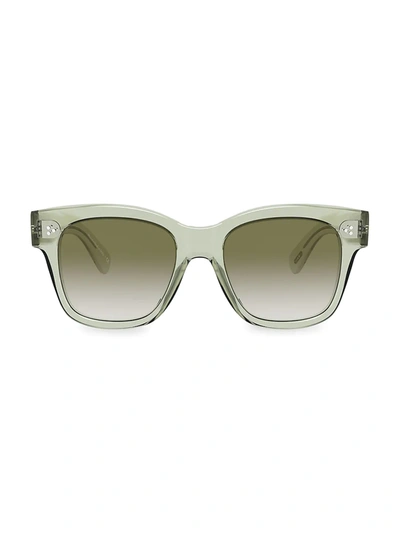Shop Oliver Peoples Women's Melery 54mm Square Sunglasses In Green