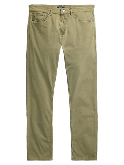 Shop Polo Ralph Lauren Men's Sullivan Stretch Twill Pants In Army Olive