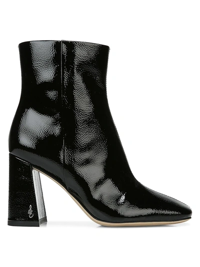 Shop Sam Edelman Women's Codie 2 Patent Leather Ankle Boots In Black