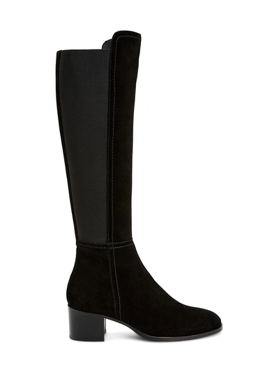 Shop Aquatalia Women's Nova Suede Heeled Boots In Black