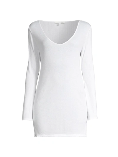 Shop Skin Romina Pima Cotton Sleep Shirt In White