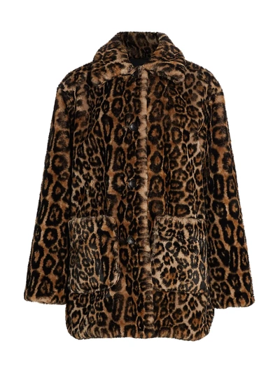 Shop A.l.c Women's Bolton Leopard Print Faux Fur Coat