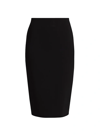 Shop Victoria Beckham Women's Crepe Pencil Skirt In Black