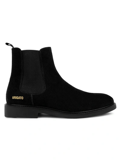 Shop Axel Arigato Suede Chelsea Boots In Black