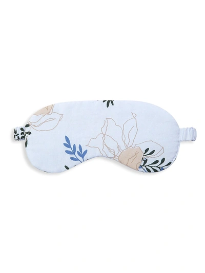 Shop Hanro Floral Puff Sleep Mask In White