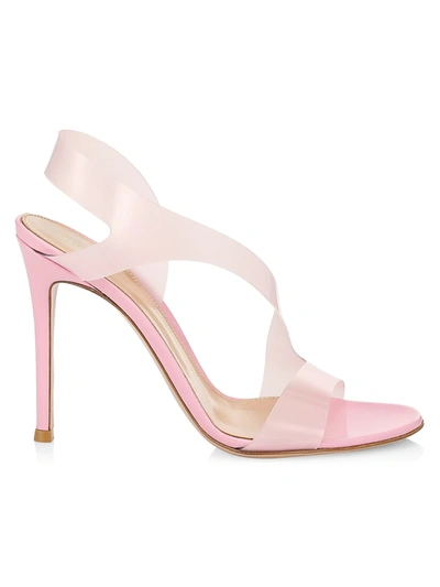 Shop Gianvito Rossi Women's Metropolis Tpu Translucent-strap Sandals In Glaze