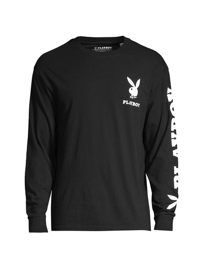 Shop Elevenparis Playboy Long-sleeve T-shirt In Black