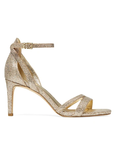 Shop Michael Michael Kors Women's Kimberly Metallic-embossed Sandals