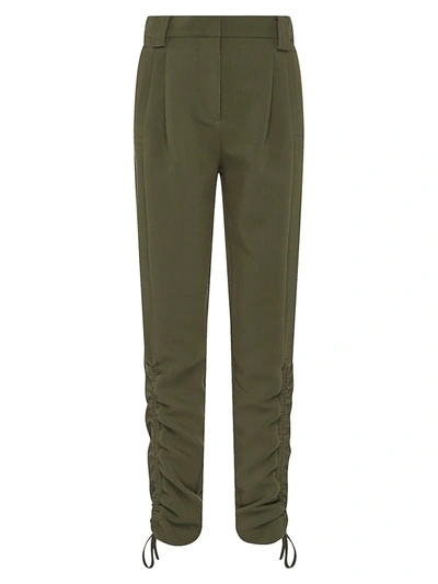 Shop Aje Impermanence Interlace Pants In Olive