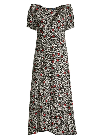 Shop Polo Ralph Lauren Poppy Field Short-sleeve Dress