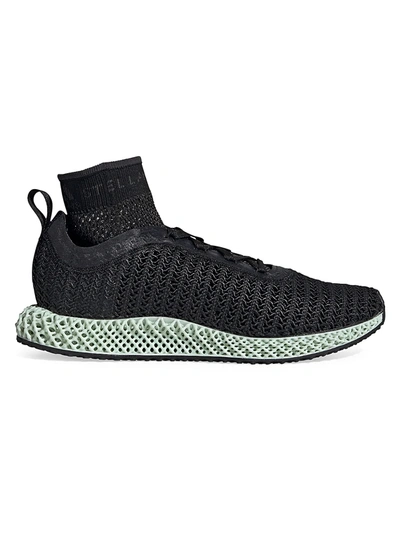 Shop Adidas By Stella Mccartney Alphaedge 4d Sock Sneakers In Black