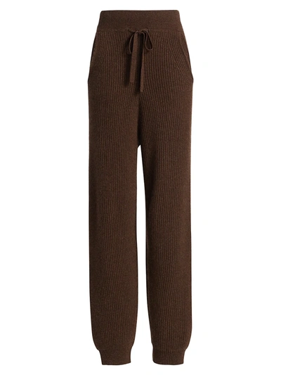Shop Rag & Bone Pierce Drawstring Cashmere Pants In Brown