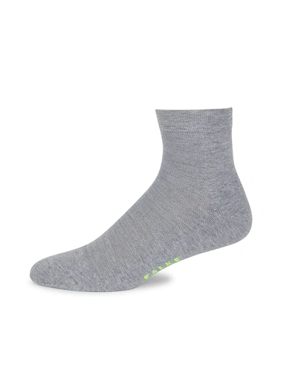 Shop Falke Men's Knit Short Socks In Light Grey