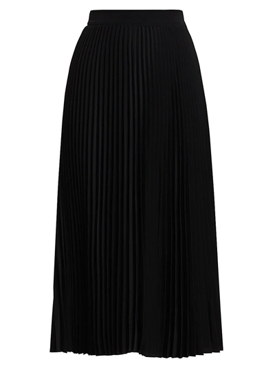 Shop Co Women's Essentials Elastic-waist Pleated Skirt In Black