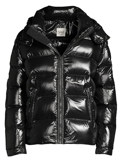 Shop Sam Men's Glacier Down Puffer Jacket In Black
