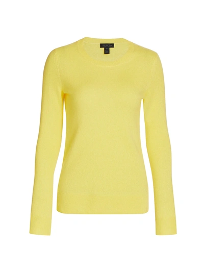 Shop Saks Fifth Avenue Women's Collection Cashmere Roundneck Sweater In Goldfinch