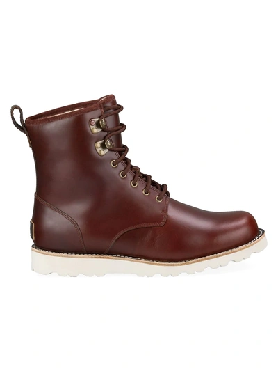 Shop Ugg Hannen Waterproof Boots In Cordovan