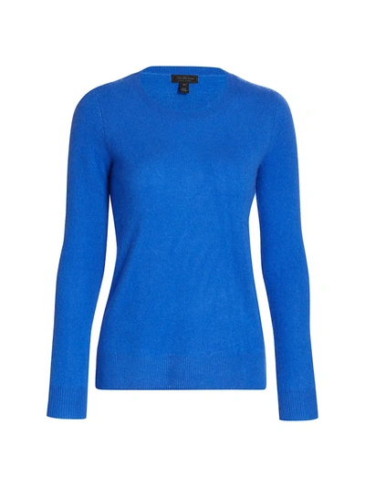 Shop Saks Fifth Avenue Collection Featherweight Cashmere Sweater In Vivid Peri
