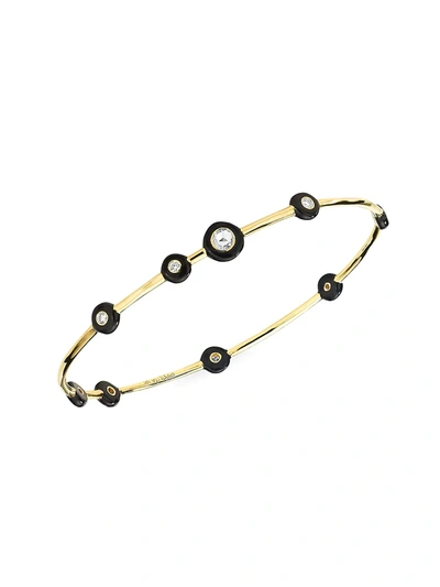 Shop Ippolita 18k Yellow Gold, Diamond & Black Ceramic Bracelet