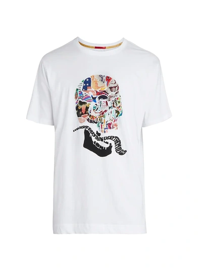 Shop Robert Graham Classic-fit Temptation Graphic T-shirt In White