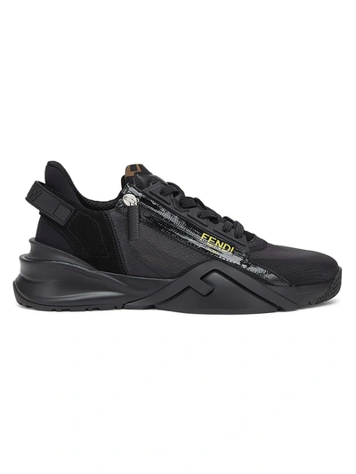 Shop Fendi Flow Low-top Sneakers In Black
