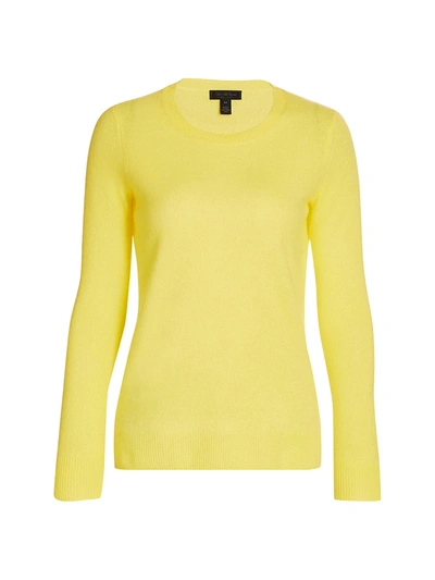 Shop Saks Fifth Avenue Collection Featherweight Cashmere Sweater In Goldfinch