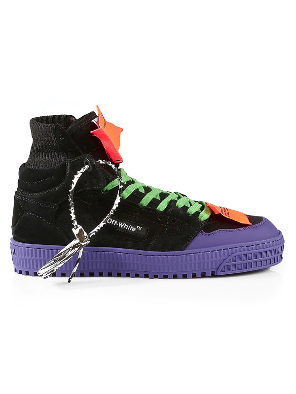 off white color block sneakers