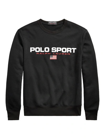 Shop Polo Ralph Lauren Men's Polo Sport Sweatshirt In Polo Black