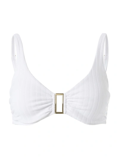 Shop Melissa Odabash Bel Air Underwire Bikini Top In White Ribb
