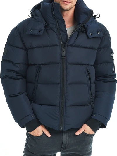 Shop Sam Men's Matte Glacier Puffer Jacket In Navy