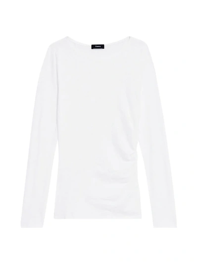 Shop Theory Nebulous Long-sleeve T-shirt In White