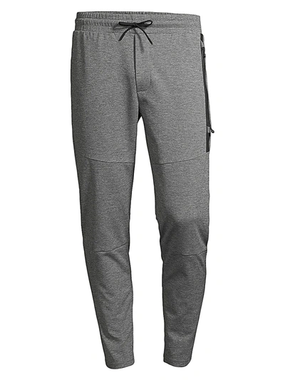 Shop Greyson Men's Sequoia Tapered Joggers In Smoke Heather 1