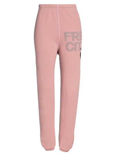 Shop Free City Superfluff Standard-fit Hoodie In Ballerina Pink