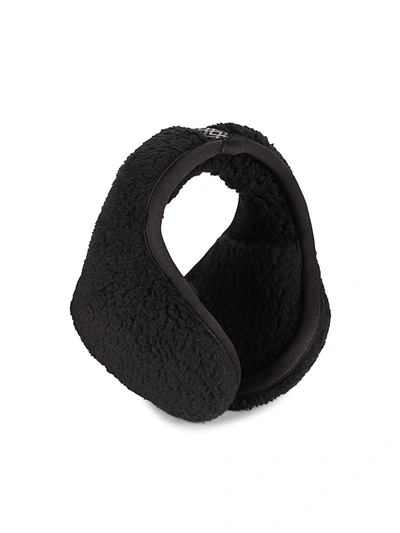 Shop Ugg Faux Shearling Earmuffs In Black