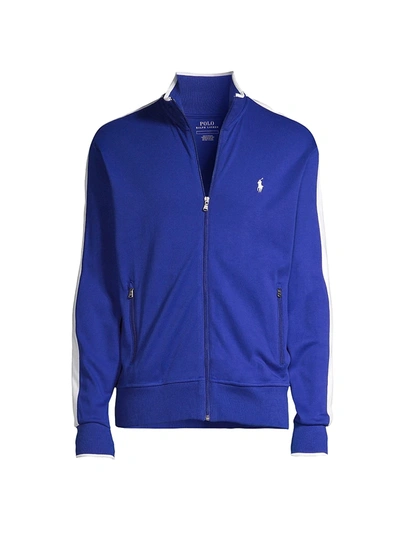 Shop Polo Ralph Lauren Interlock Track Jacket In Rugby Royal