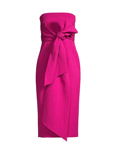 Shop Rebecca Vallance Andie Tie Midi Dress In Purple Mid